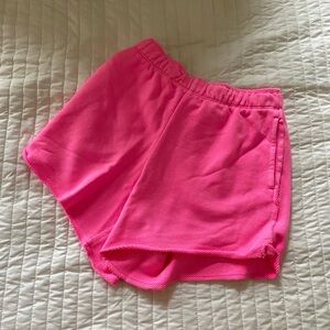 Aerie NEON PINK High Waisted Beach Party Short size xsmall